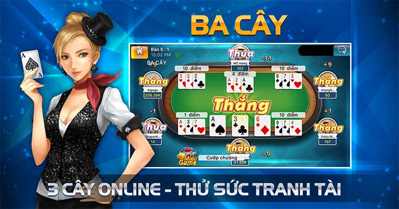 Chơi bài 3 cây đơn giản tại Bóng88